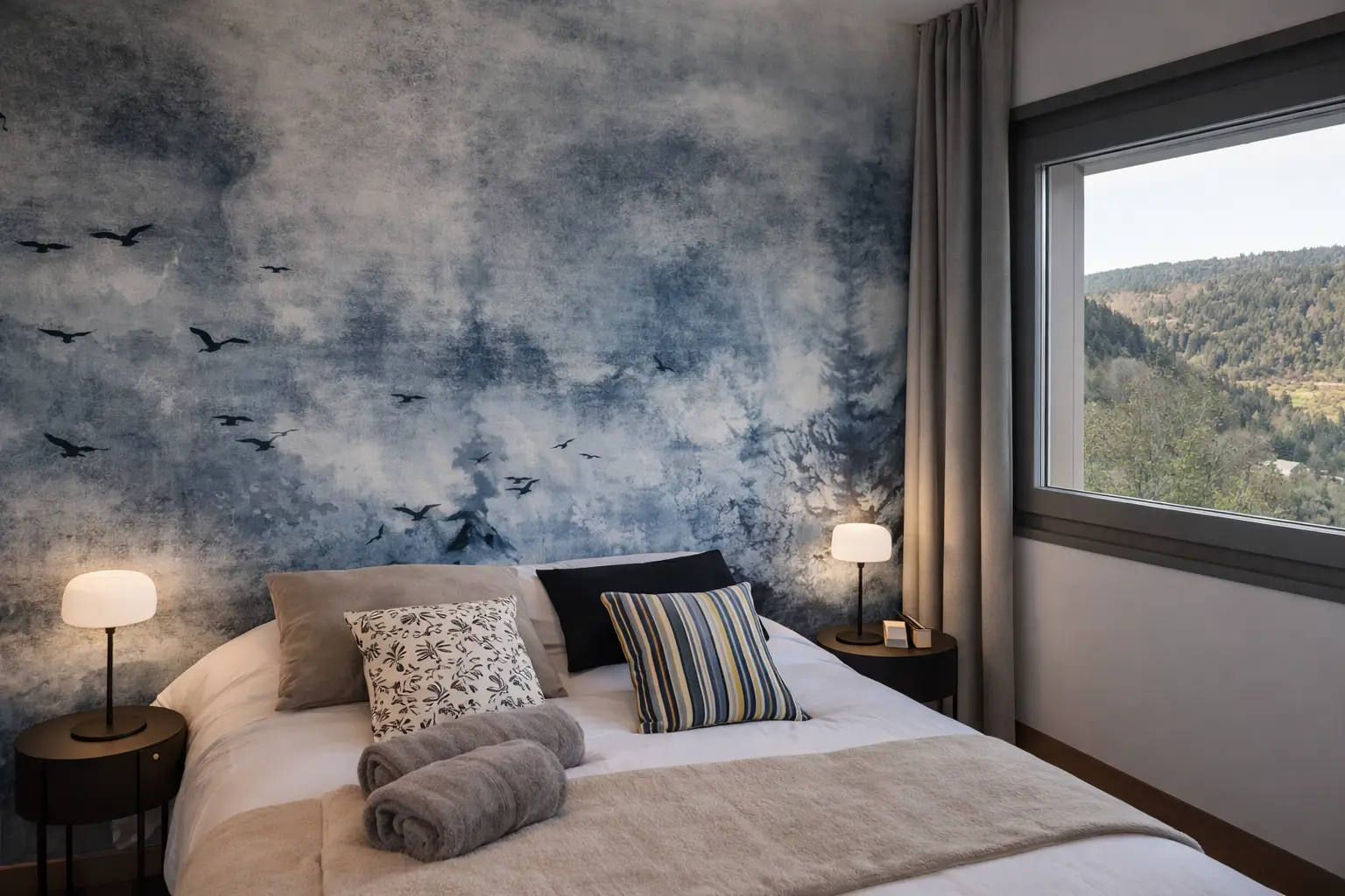 Chambre d'hôtes confortable avec vue sur les Vosges au Chalet Terejo