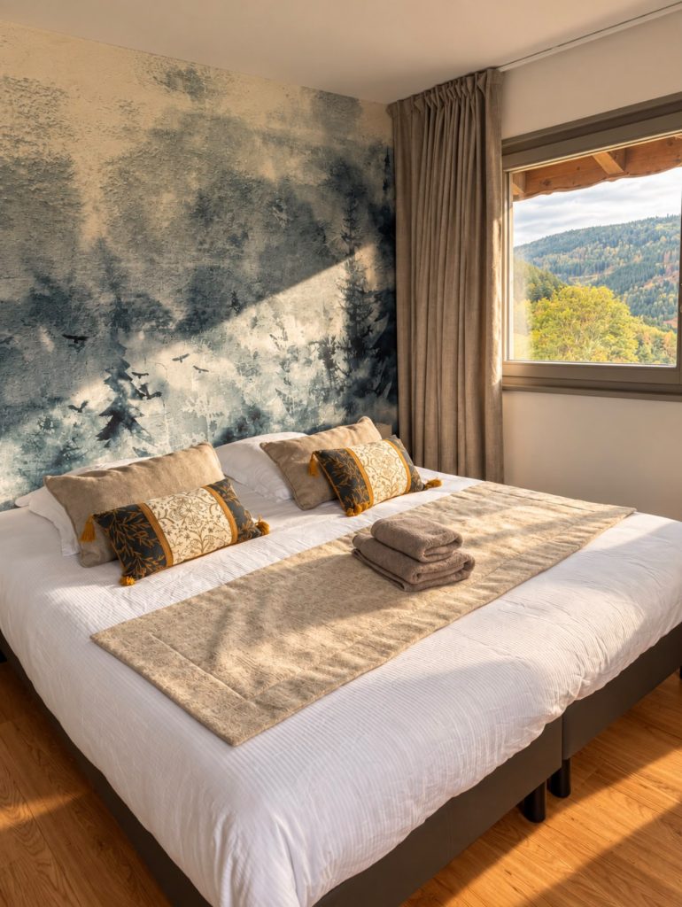 Chambre Mélisse du Chalet Terejo, lit double